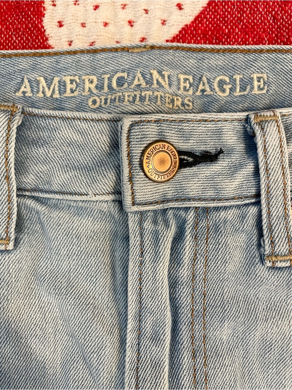 American Eagle Outfitters Distressed Denim Mini Skirt - Picture 4 of 10